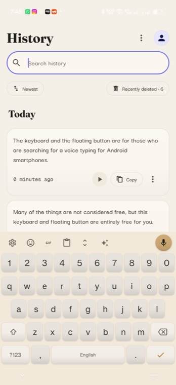 VoxType keyboard